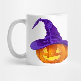 A Short Witchy Pumpkin (Bright Green) Mug